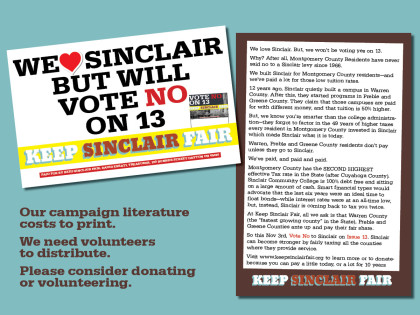 Keep Sinclair Fair, issue 13 ad